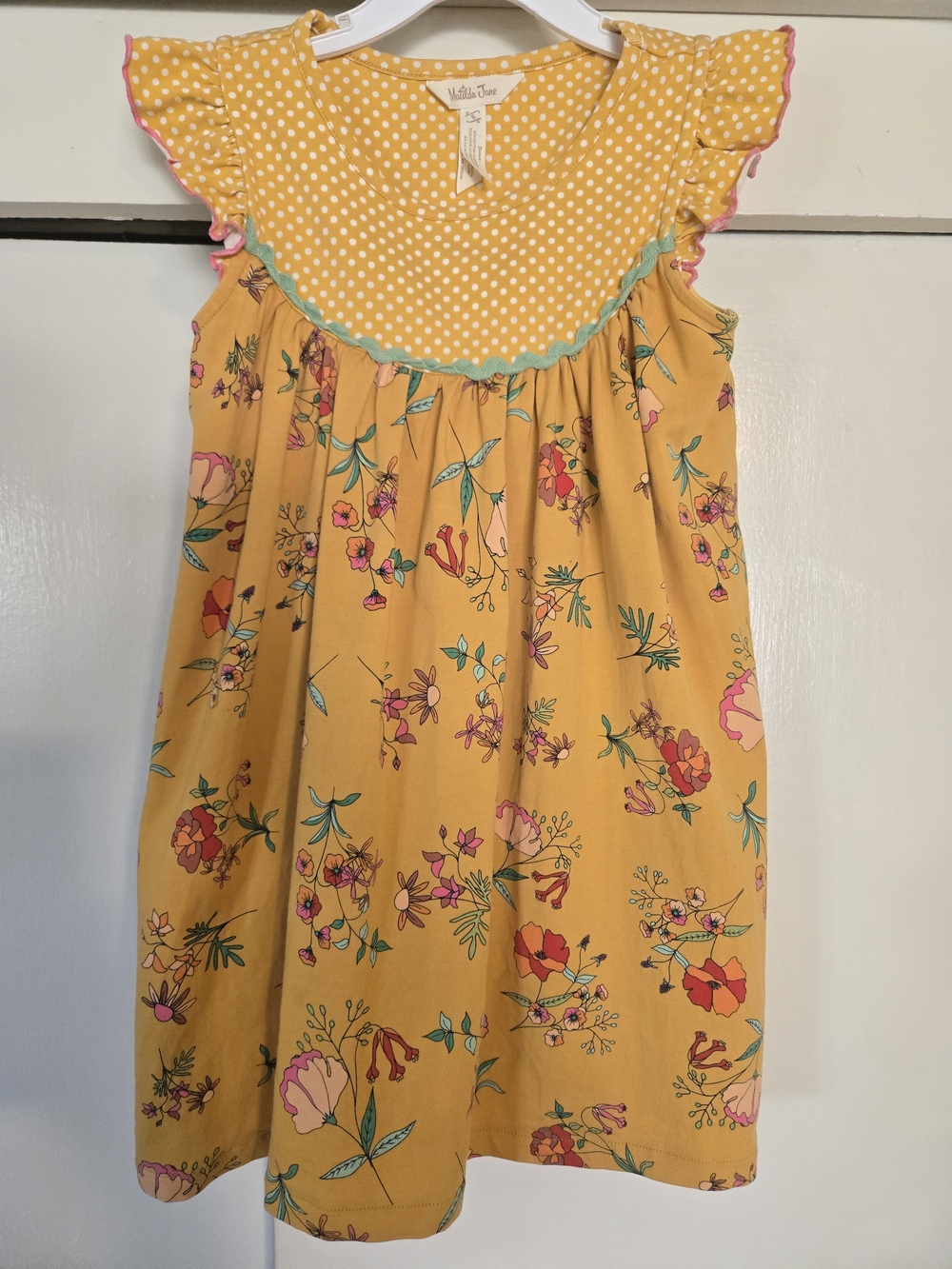 Matilda Jane Stand Tall Be Sweet Mustard Yellow Dress